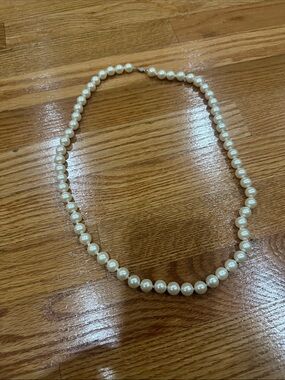 Classic Ivory Pearl Necklace - Women's Jewelry